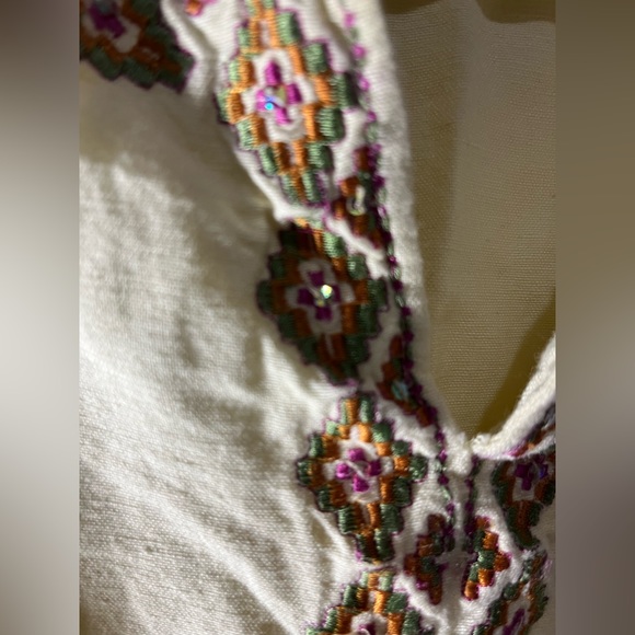 Yellow cotton stitched top - Picture 10 of 13